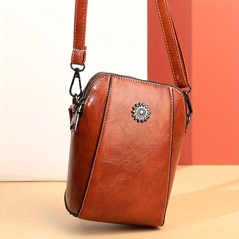 Soft Mini Vertical Style Small Mobile Phone Bag for Women - Autumn Fashion Mini Bag for Putting Mobile Phones