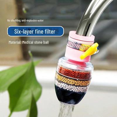 Rotatable Water-Saving Faucet Splash Head with Filter
