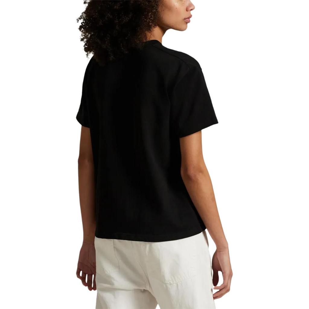 Polo Ralph Lauren Loose Fit Cotton Crew Neck T-Shirt Women tops Black 211967104-002