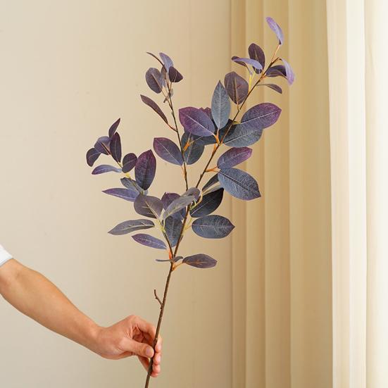 Decorative Artificial Plant No Watering Fade-less Flower Arrangement Simulation Eucalyptus Photography Props