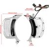 HDBUBALUS Motorcycle Headlight Vent Accent Turn Signal LED Indicator Side Lights For Harley Road Glide FLTRX 2015-2023 (Color: All Chrome)