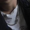 Peace Pattern Necklace Retro Men's and Women's High-end Hip-Hop Boyfriend Style Necklace