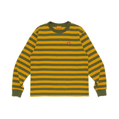 Striped L/S T-Shirt Olivedrab