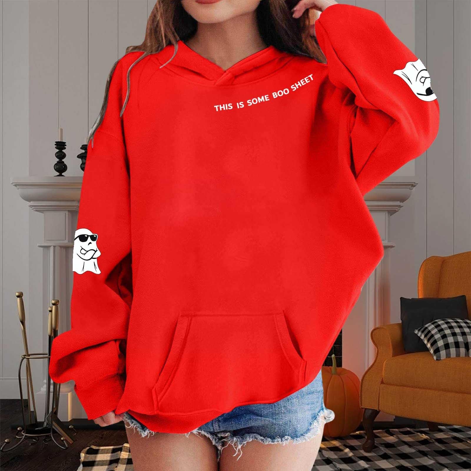 

Дитячі вільні кофти з довгим рукавом Блуза Повсякденна мода Однотонний пуловер з капюшоном Топ з кишенею 120