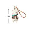Fabric Handmade Animal Plush Toy Pendant Pig Rabbit Bear Stuffed Doll Keychain Backpack Pendant Car Key Holder Birthday Gifts