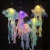 LED Night Light Gradient Jellyfish Pendant Colorful Lamp Ornament Decorative Night Lamp Gift for Friends And Children