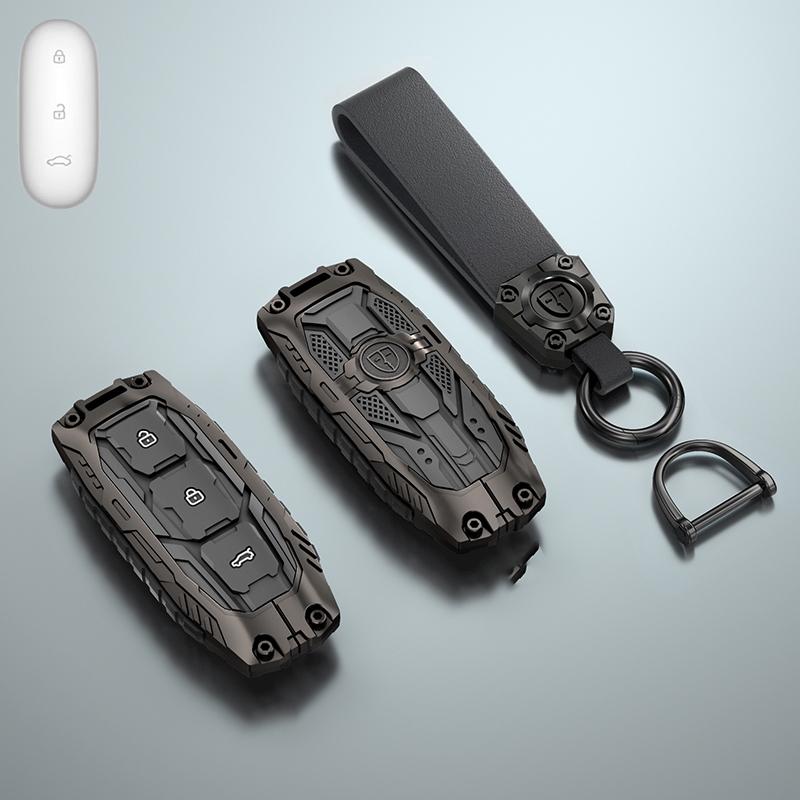 For LIXIANG L9 L8 L7 L6/MEGA MAX ONE Car Special Protective Case Buckle Galvanized Alloy Silicone Car Key Cover Case accessories