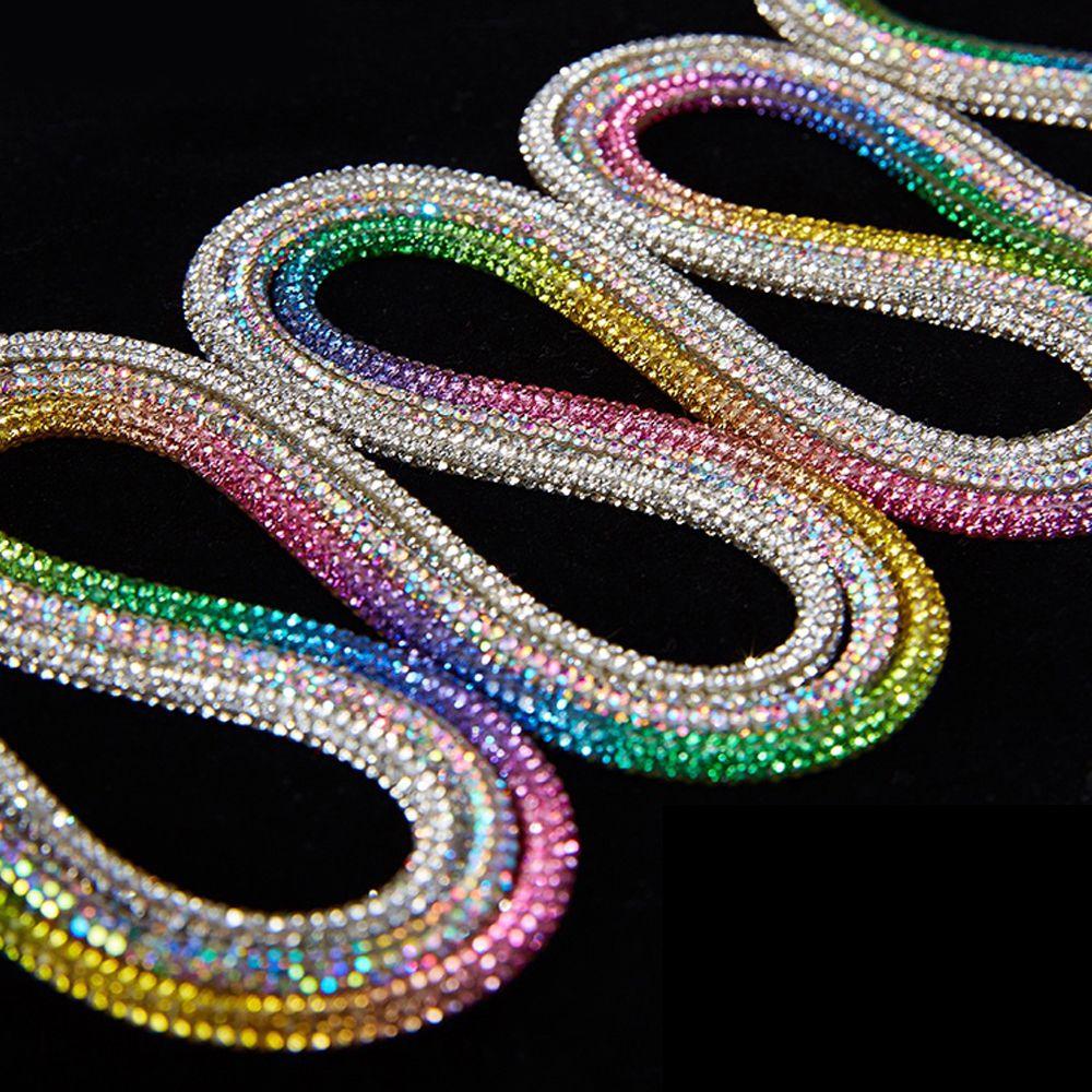 1PC Luxury Cross Braiding Strap Drawstring Rhinestone ShoeLaces Shoe Laces Sneakers Laces Bright Strings 100/120/140/160CM