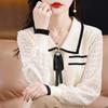 Autumn New Chiffon Knitted Sweater Loose Sweater Top Women