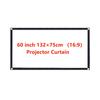 60 84 100 120 tolli 16:9 3:4 kaasaskantav projektor ekraan kardin HD ekraan kodukino kino film kodu välikontor