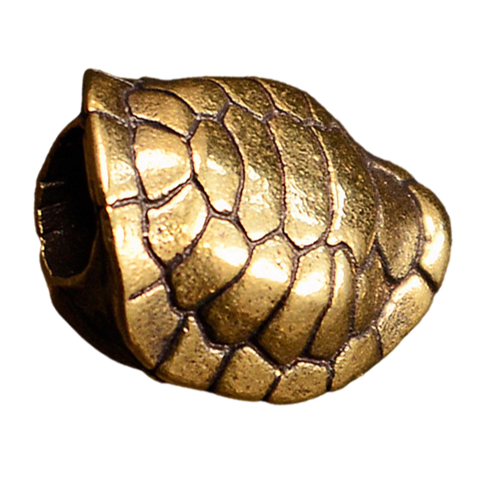 

Винтажный латунный кулон-подвеска EDC для снаряжения для выживания на открытом воздухе и аксессуаров для повседневного ношения жёлтый