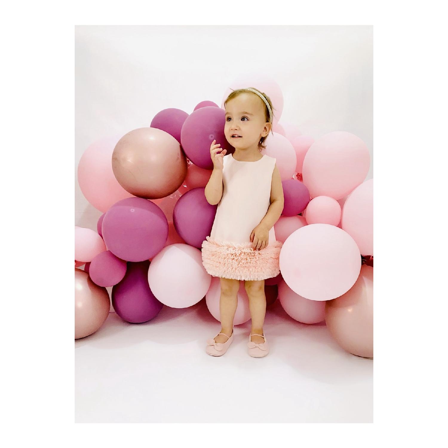

Baby Baby Tulle Special Day Party Birthday Dress-powder