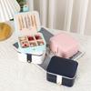 Children Jewelry Box With Mirror Multi Layer Travel Organizer For Earrings And Necklaces