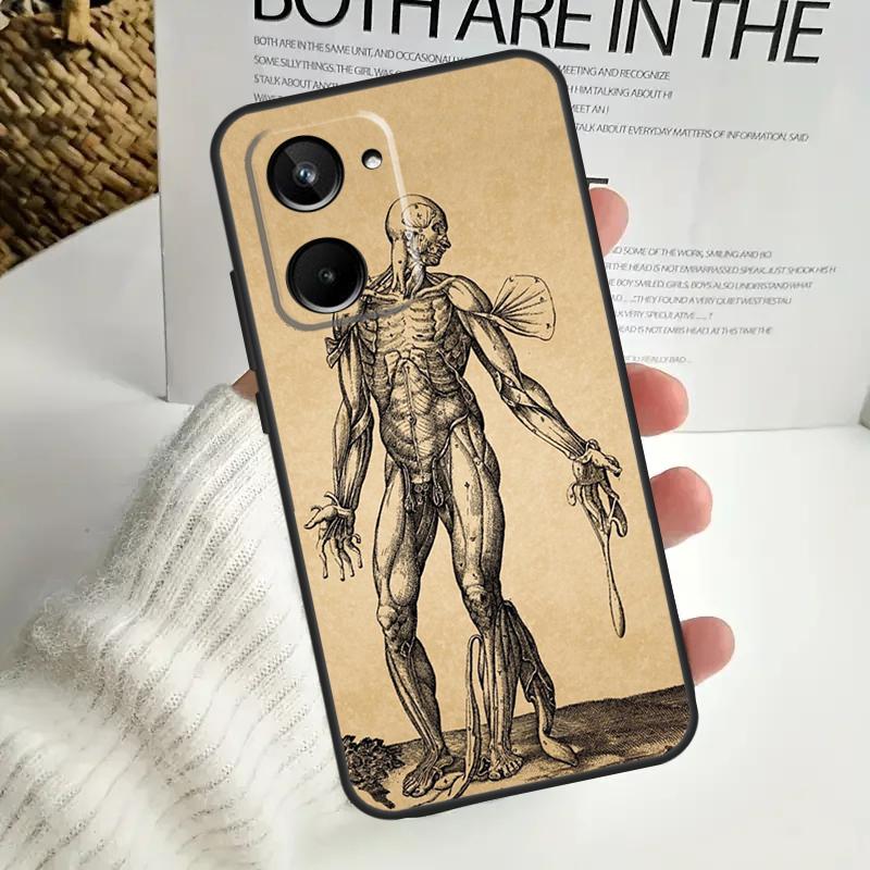 Human Anatomy For Realme GT7 Pro GT6 C75 C61 C67 C63 C71 C55 C51 C65 C53 10 11 12 13 14 15 Pro Plus Case