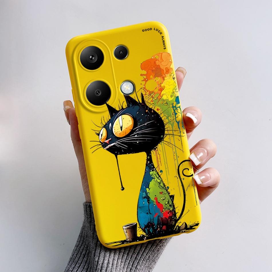 For Poco M6 Pro 4G Case Silicon Cover Soft Bumper for Xiaomi Poco M6 Pro M6Pro 4G Global Phone Cases M 6 Pro Cartoon TPU Shells