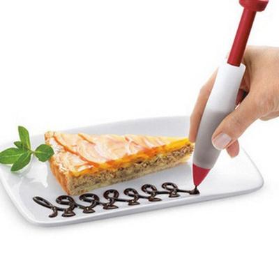 Silikon-Lebensmittel-Schreibstift, Schokoladen-Dekorationswerkzeuge, Zuckerguss, Spritztülle, Gebäckdüse, Küchenzubehör