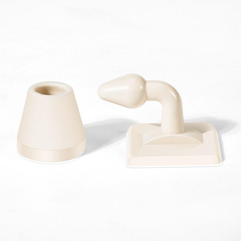 1 Pc Non-punch Silicone Mute Door Stopper Touch Toilet Wall Absorption Door Plug Anti-bump Door Holder Gear Gate Resistance