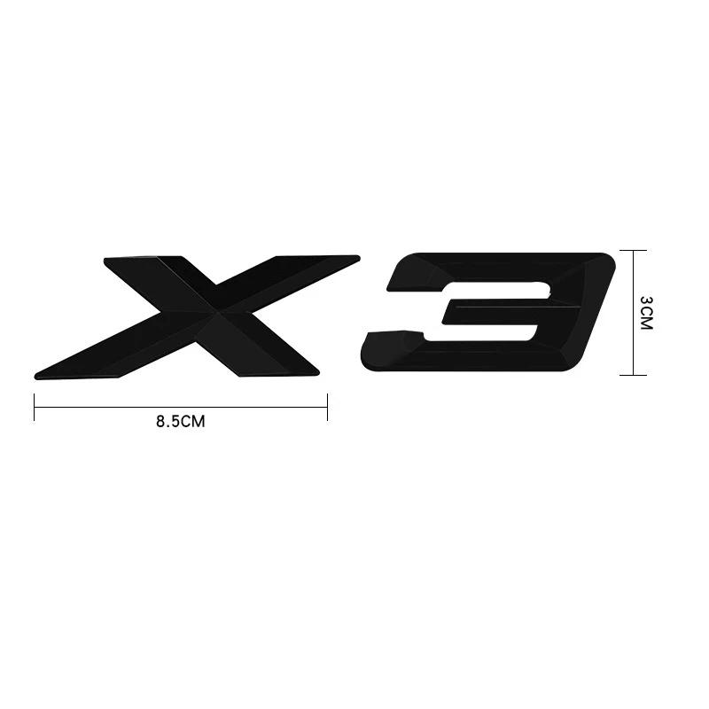 FD23-Black Trunk Emblem Decal Sticker for BMW X5 E70 E53 F15 F85 G05 F95 G18 E71 F16