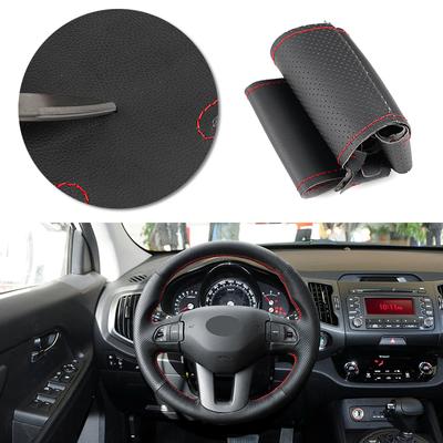Autozubehör Innenausstattung Handnähen Lenkrad Lederbezug für Kia Sportage 3 2011 2012 2012 2014 -2017 für KIA Ceed