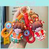 Good Luck Bunny Keychain Silicone Key Ring For Couples Adorable Cartoon Design