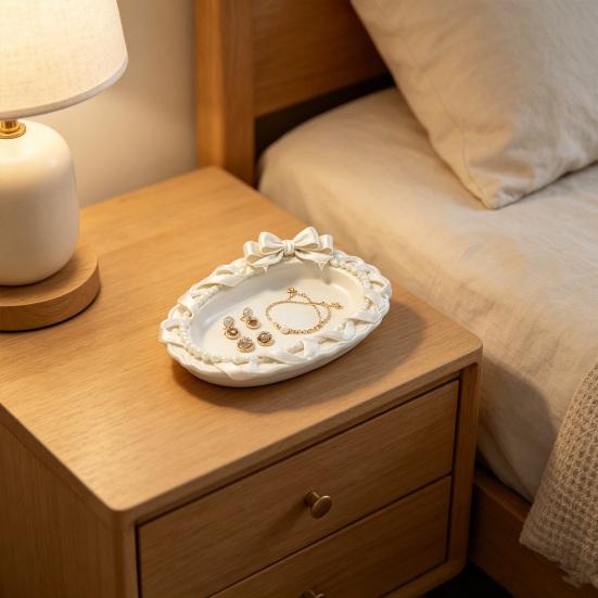 3D Printed Jewelry Tray Exquisite Jewelry Storage Tray Decorative Jewelry Dish Trinket Jewelry Holder