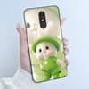 For LG Q7 Plus Q7+ Q7a Phone Case Luxury Cute Love Rabbit Funny Soft Silicone Black TPU Protective Cover For LG q7 LM-Q610 Case