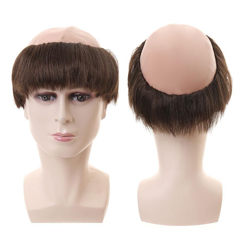 

Парик на лысую голову, смешная накладка на голову монаха, реквизит для макияжа для вечеринок и выступлений One size коричневый