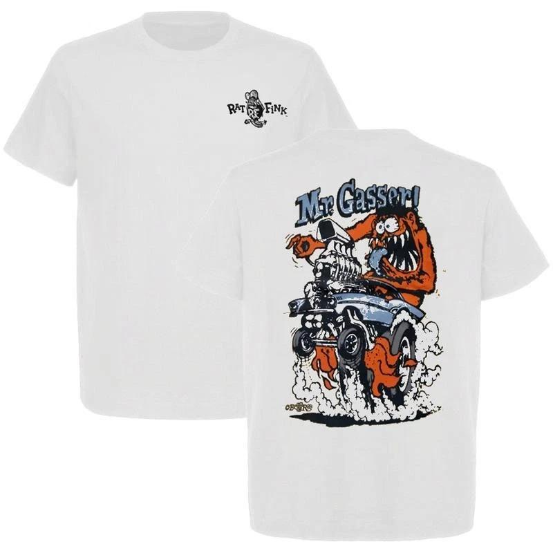 Mr Gasser Rat Fink T Shirt Vintage Hot Rod Drag Racing truck t shirt XXXL