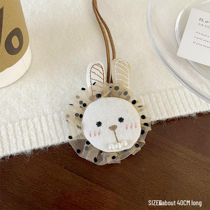 2024 Cute Cartoon Sweater Lanyard Chain for Women - Autumn/Winter Pendant Neckwear & Accessory