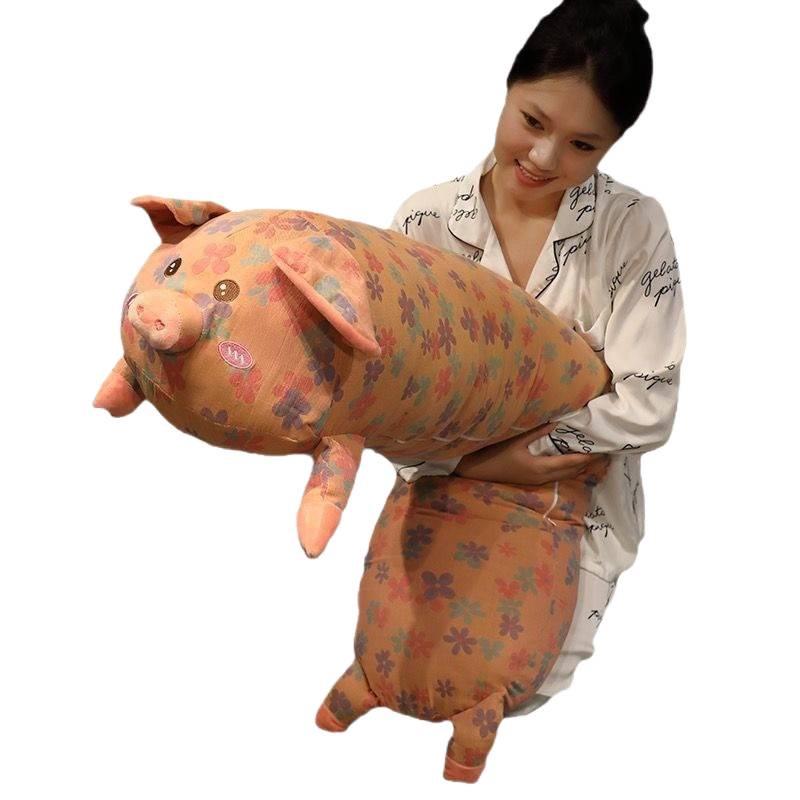 Three-Layer Pig Jacquard Pregnancy Pillow: Girls' Bed Leg-Clamping, Side Sleeper, Backrest Cushion.