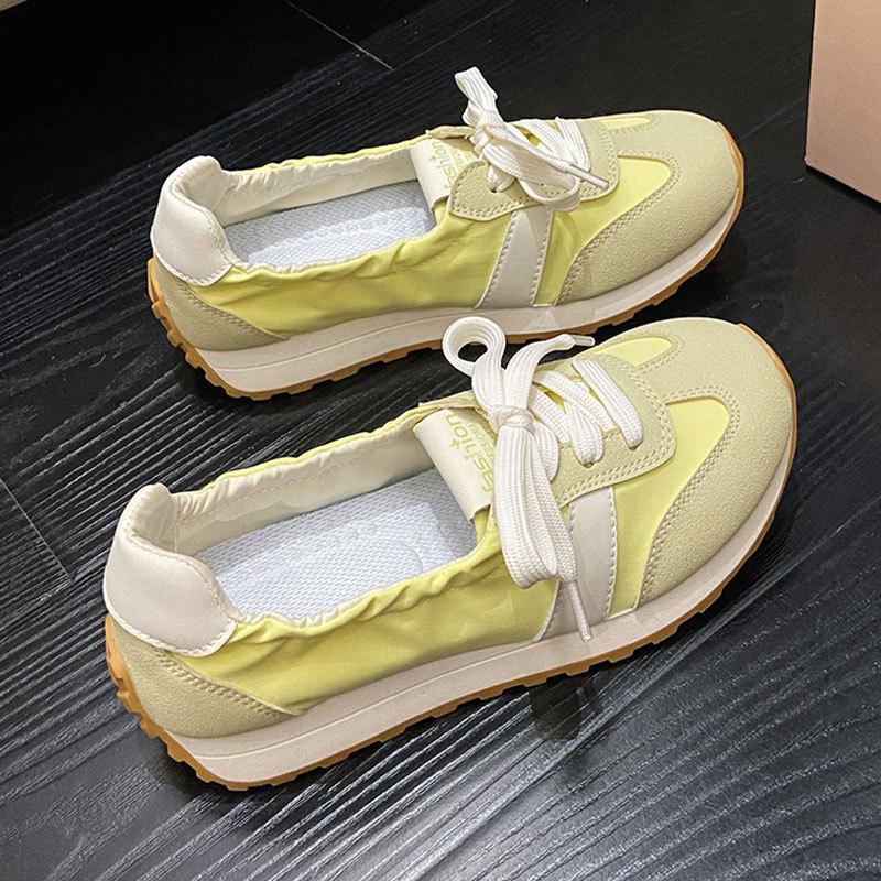 2026 Women s Spring/Summer Breathable Casual Shoes, Fashionable Round Toe, Low-Cut, Open-Toe Sneakers, Thick-Soled Women s Shoes 35