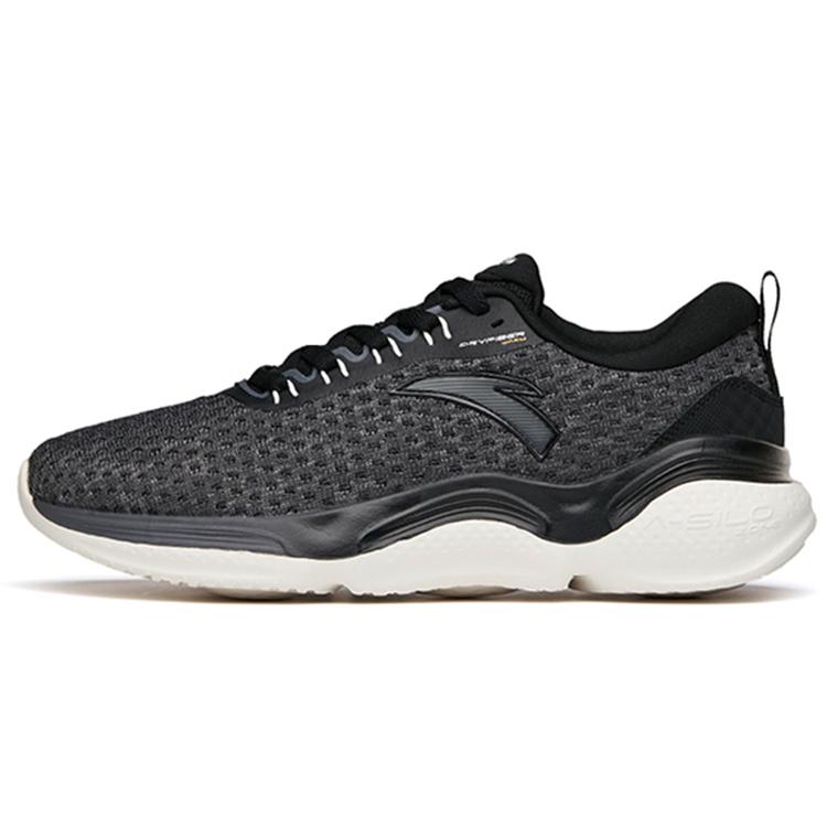 

Anta Running Collection Cushioning Low top Running Shoes Men s Black Gray 112145532-3 40.5