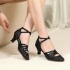 Scarpe da Ballo Moderno da Sala da Ballo per Donne Adulte Suola in Gomma Morbida 5,5 cm Scarpe da Ballo Standard Scarpe da Ballo Tango Salsa Party