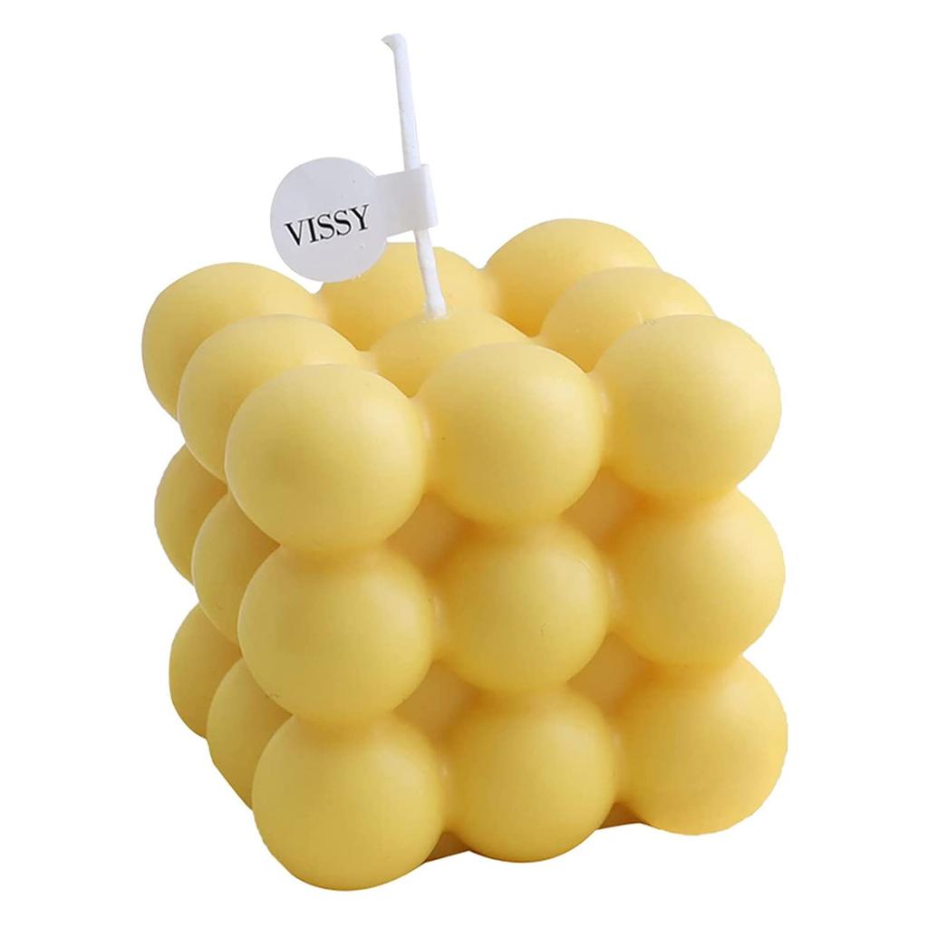 Nikitas Cute Geometric Bubble Candle Soy Wax Scented Candle Office Nursery DecorationCandle Props