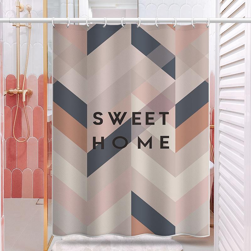 Koupelna zesílená vodotěsná záclona odolná proti plísním sprchový závěs Sprchový oddíl Závěs Sprchový závěs Koupelnový závěs Bez perforace