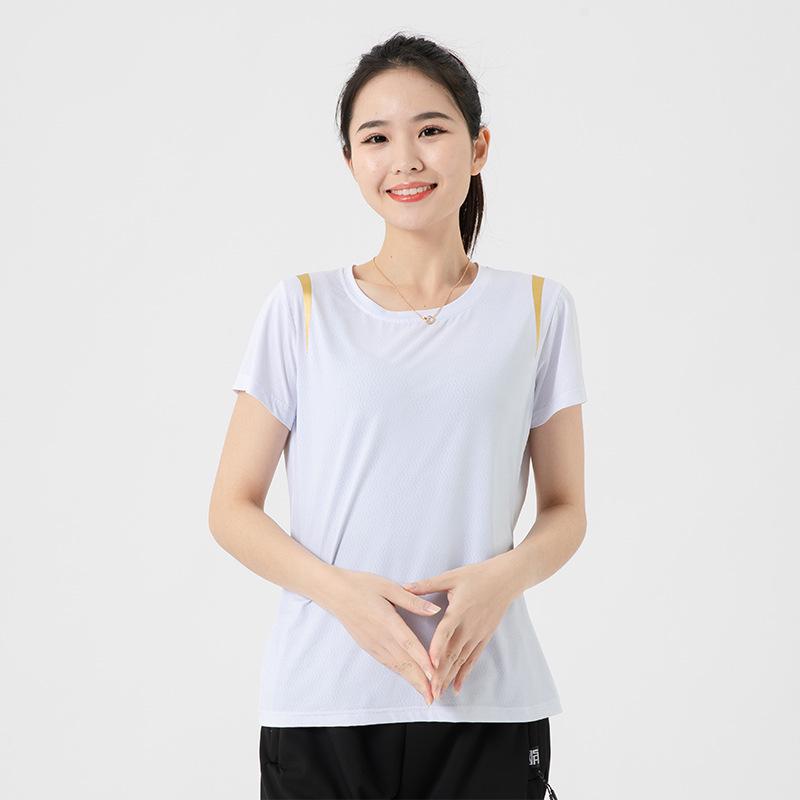 Unisex Summer Ice Silk Round Neck T-shirt - Cool, Comfortable, Loose Fit, Plus Size Available