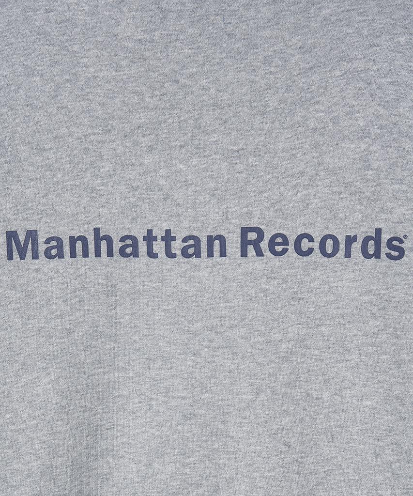 Manhattan Records Classic Logo Zip Up Hoodie - Gray