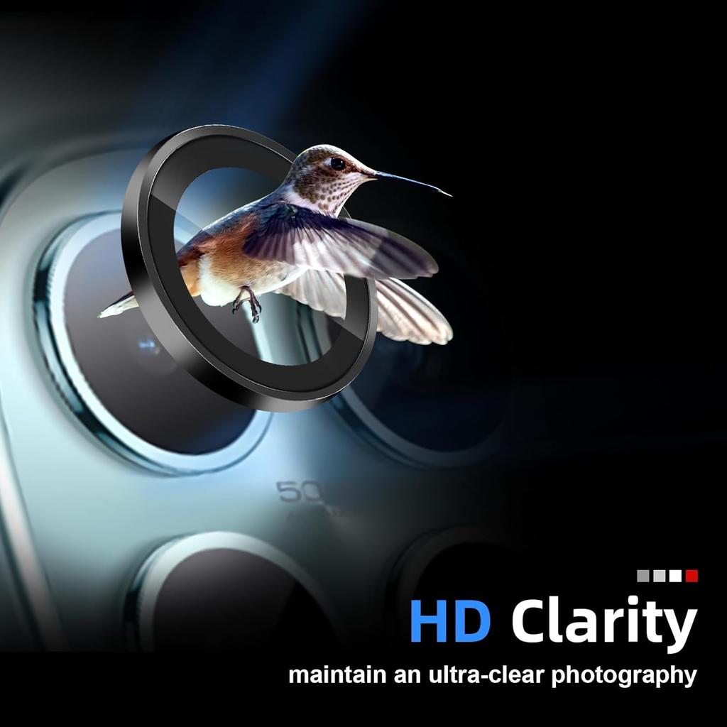 9H Tempered Glass Rear Camera Protector for Xiaomi Redmi Note 15 4G/5G Note 15 Pro 4G 5G 15 Pro+ 5G Lens POCO M8 Pro Camera Lens - Black