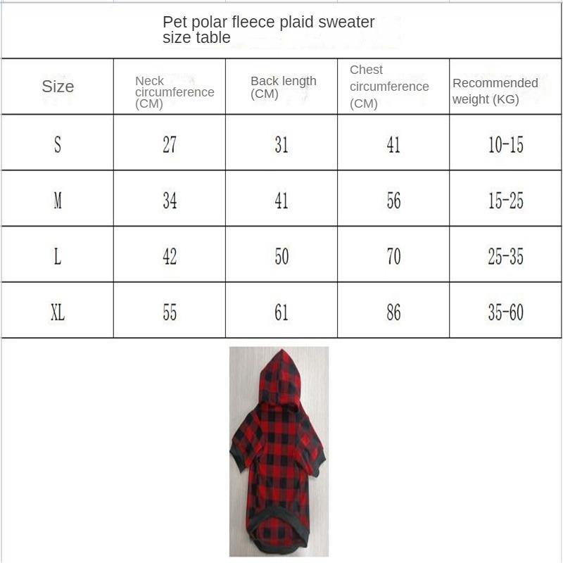 Neue Weihnachten Hund Kleidung Verdickt Plaid Mit Kapuze Mittlere und Große Hunde Haustier Zwei Fuß Sweatshirt