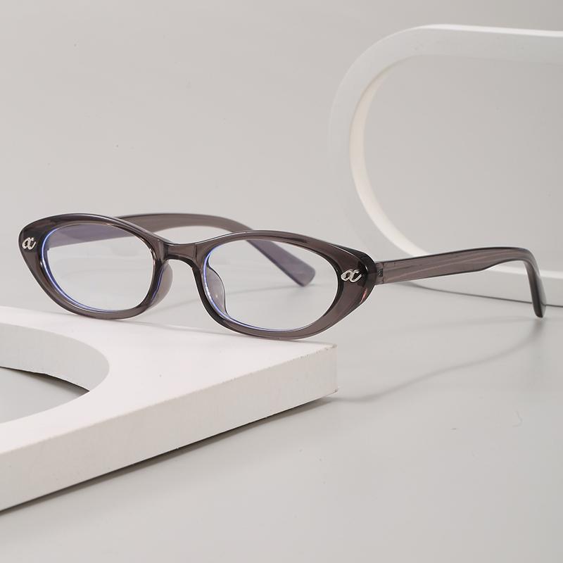 Retro New Oval Plastic Anti Blue Light Glasses for Men and Women Fashion Trendy Reading Glasses