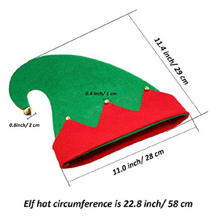 Parent-child Christmas Elf Candy Shoes Hat Christmas Holiday Fancy Dress Parties
