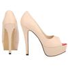 Large Size Women's Sexy Pumps Stilettos Fashion Matte Leather 14cm Platform High Heels Open Toe Party Nighclub Wedding Shoes