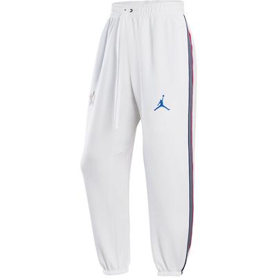 X NBA All-Star Logo Schnelltrocknend Bequem Schnürung Gestrickte Sporthose Herrenhose Weiß HF5822-100
