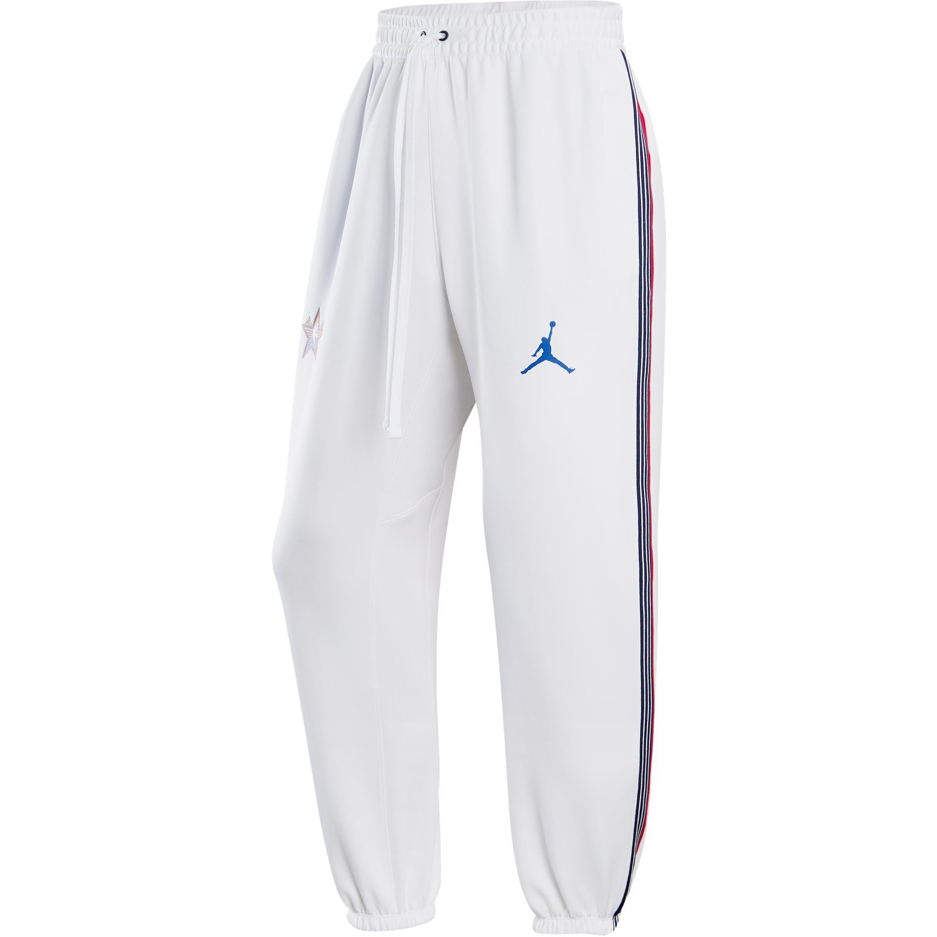 

New Jordan x NBA All Star All Star Knitted Sweatpants Men s White HF5822-100 M