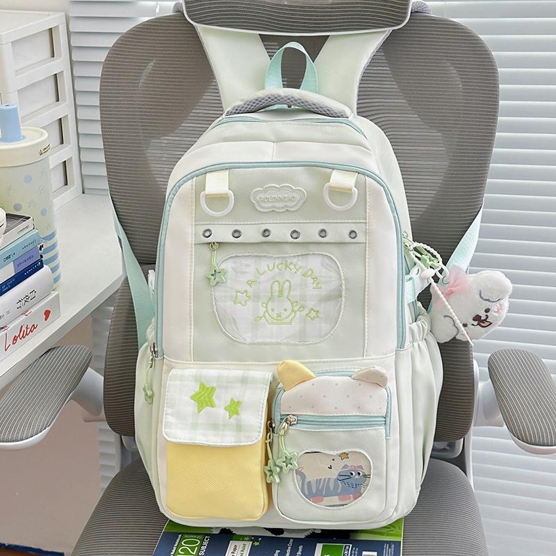 Schoolbag high value ins wind Japanese school bag female junior high school students large capacity backpack primary school students college wind