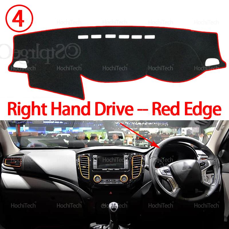 Dashboard Cover for Mitsubishi L200 Triton Strada KJ KK KL 2015- Car Dash Board Mat Carpet Pad Sunshade Cape Cushion