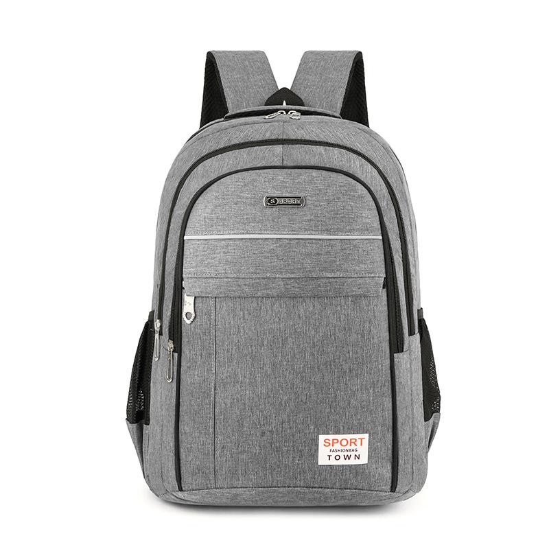 Новый мужской бизнес-рюкзак большой вместимости, простой повседневный рюкзак для компьютера, школьная сумка для ученика средней школы