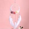 Moonlit Flower Language Dreamcatcher Pendant Bedroom Girl Room Decoration Creative Weaving Feather Wind Chime Blossoms
