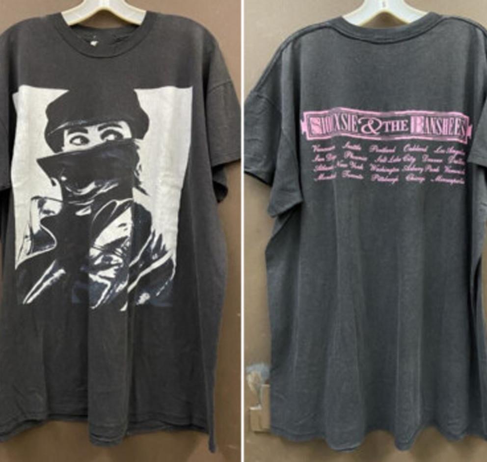 

VTG Siouxsie And The Banshees band black 2 sides T-shirt All sizes 1F2397 Unisex T-Shirt L