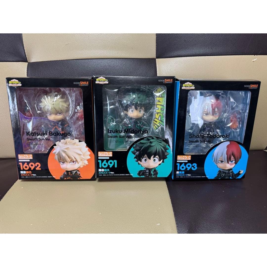 Used Nendoroid My Hero Academia Stealth Suit Set of 3